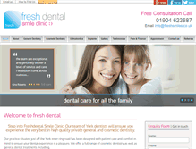 Tablet Screenshot of freshsmiles.co.uk